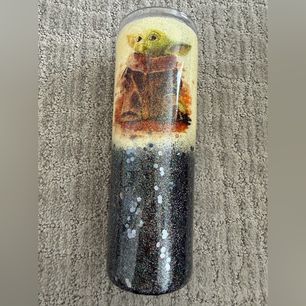 Star Wars Themed Tumbler with Grogu (The Child) Design